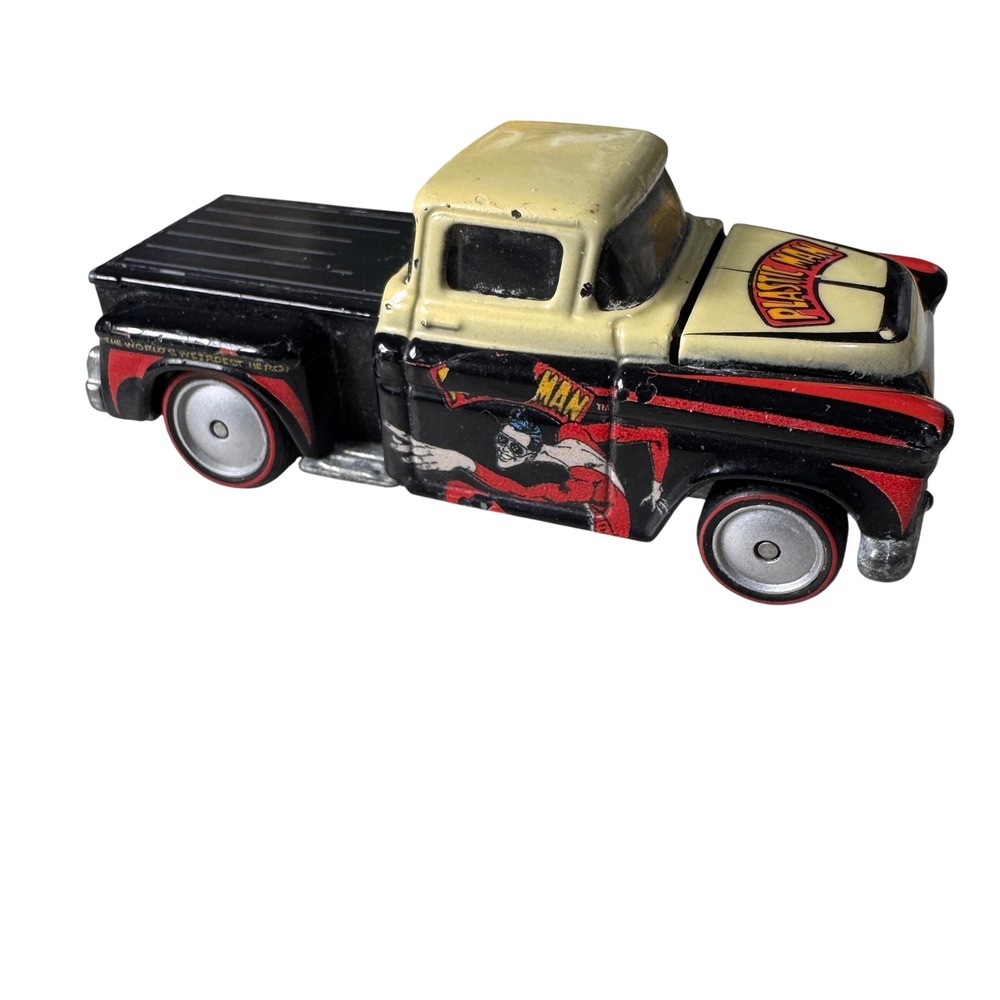 Hot Wheels 56 Flashsider DC Comics Plastic Man Black Red Real Riders Diecast Car